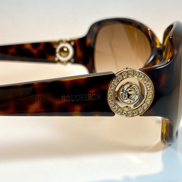 BOUCHERON SUNGLASSES BOU 81 AX5 W/ CRYSTALS and GOLD Hardware main image 6